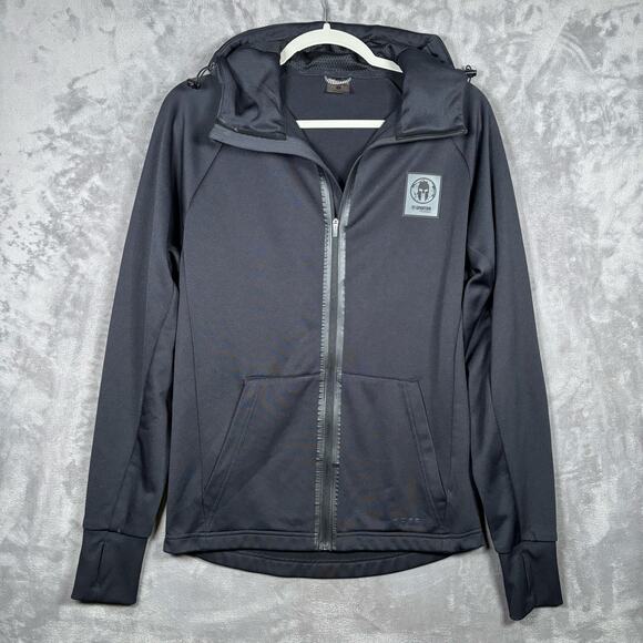 Spartan Training Men’s Small Black Zip Up Hoodie Jacket - Picture 1 of 7